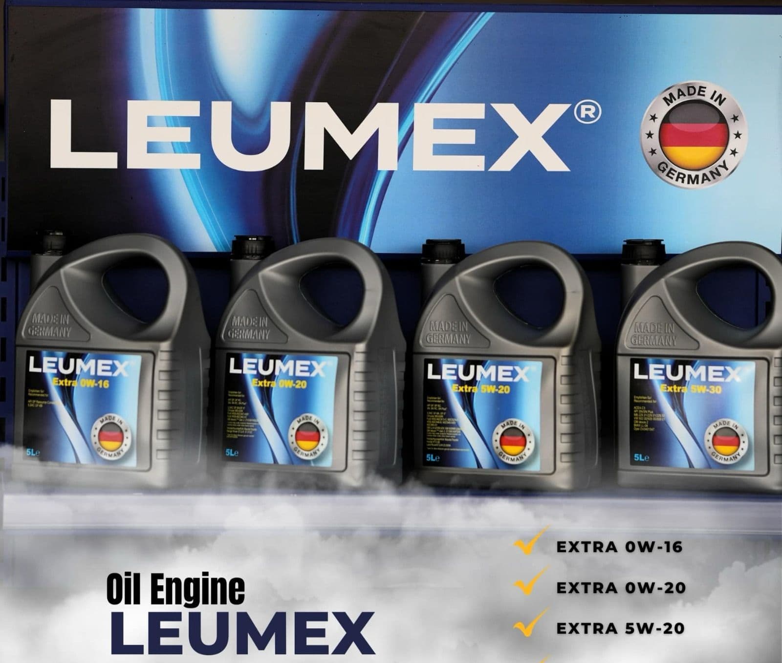 LEUMEX Extra Serie – PKW-Motorenöle von 0W-16 bis 5W-30, Made in Germany